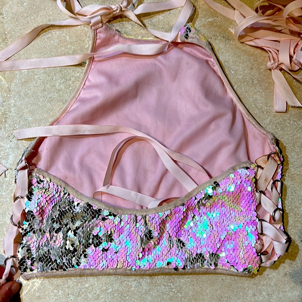 Two-piece rave outfit from IHeartRaves! Made with sequins, only worn out once!